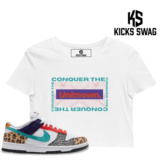 Crop Top - Nike dunk low safari mix (Conquer the Unknown)