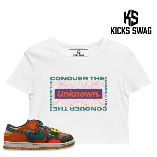 Crop Top - Nike Dunk Low Scrap (Conquer the Unknown)