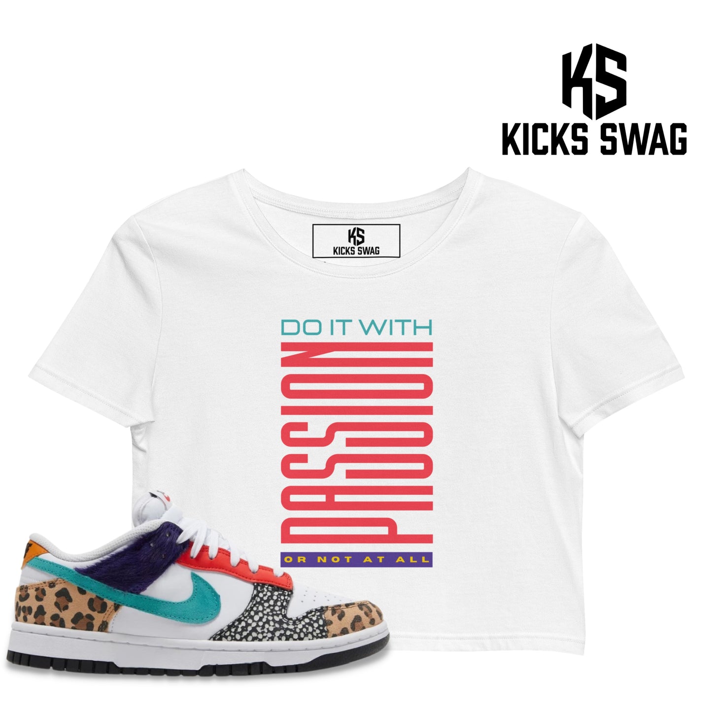 Crop Top - Nike dunk low safari mix (Do it with passion or not at all)