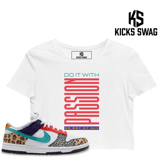 Crop Top - Nike dunk low safari mix (Do it with passion or not at all)