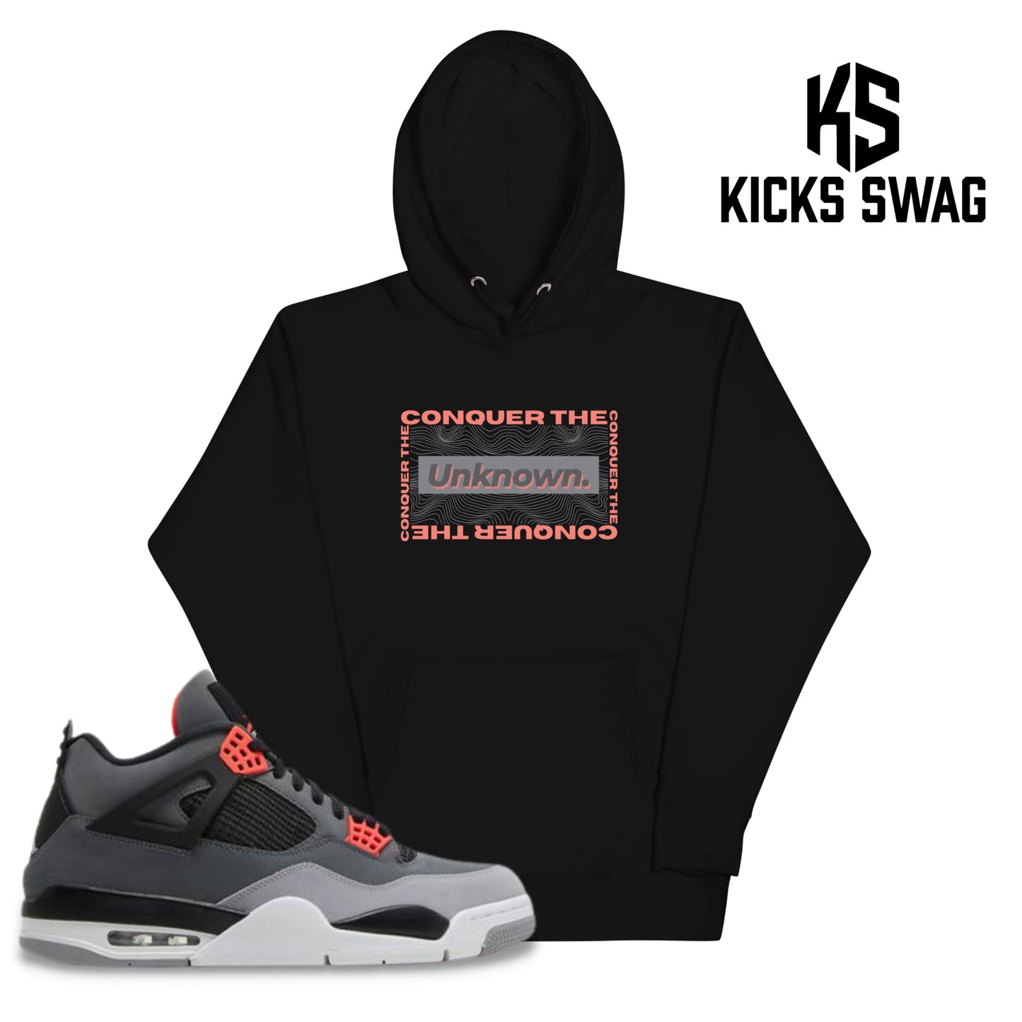 Hoodie - Air Jordan 4 Infrared (Conquer the Unknown)