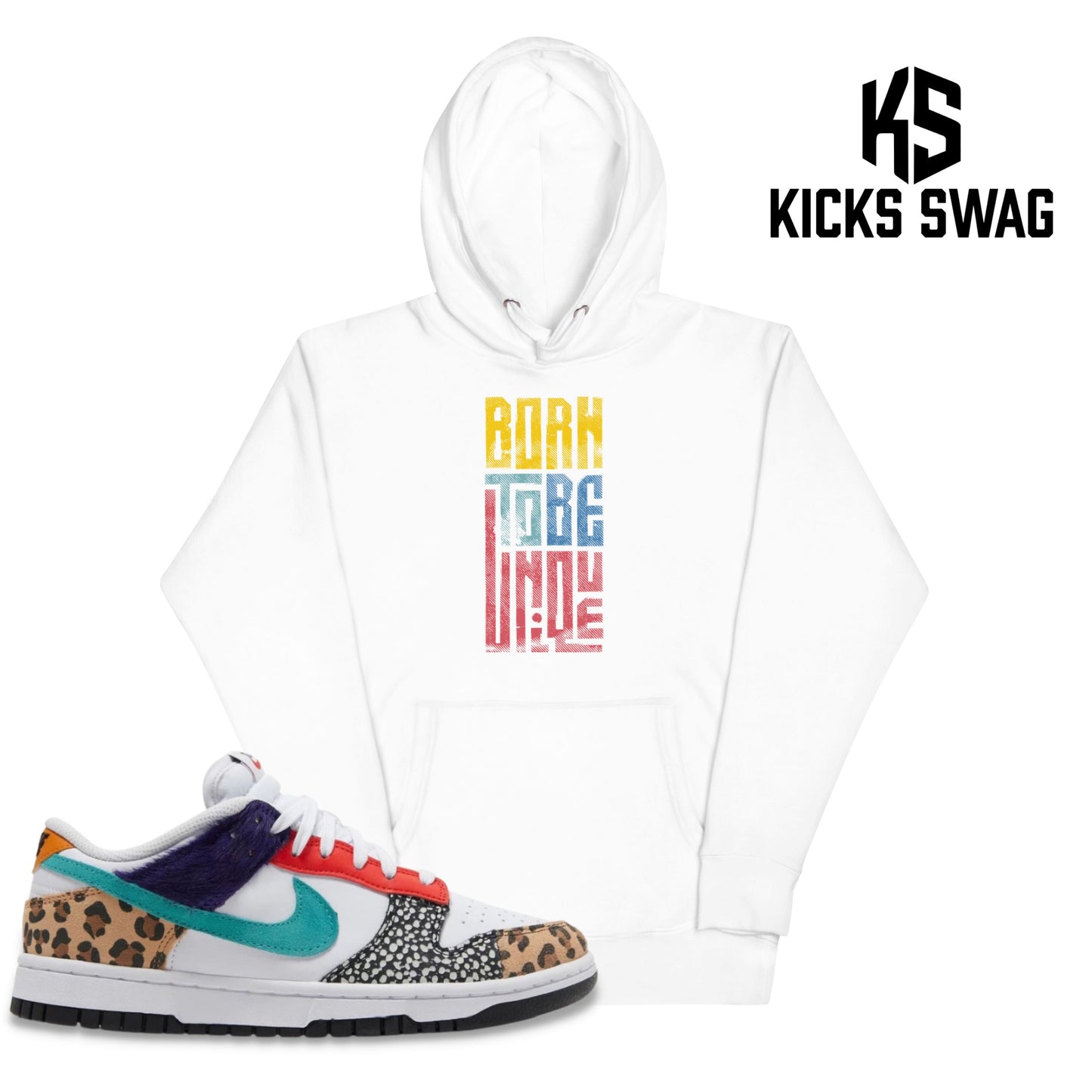 Hoodie - Nike dunk low safari mix (Born to be unique)