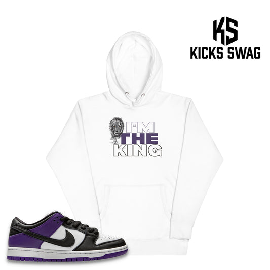 Hoodie - Nike SB Dunk Low Court Purple (I'm the king)
