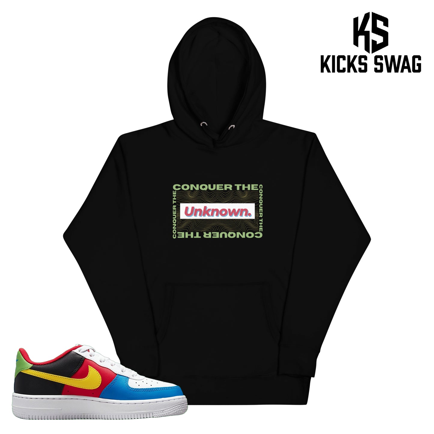 Hoodie -  Air Force 1 Low 07 QS Uno GS (Conquer the Unknown)