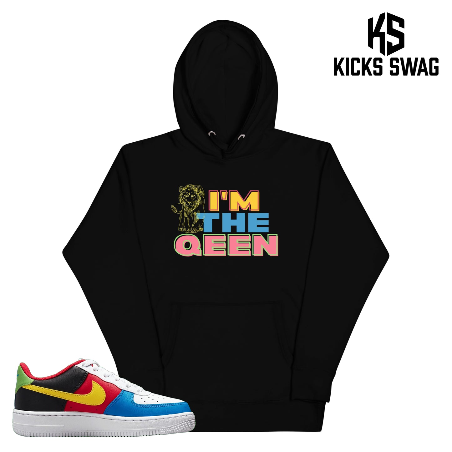 Hoodie -  Air Force 1 Low 07 QS Uno GS (I'm The Queen)