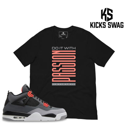 T-shirt - Air Jordan 4 Infrared (Do it with passion or not at all)