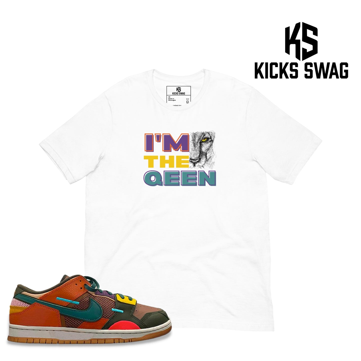 T-shirt - Nike Dunk Low Scrap (I'm the queen)