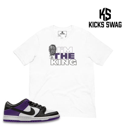T-shirt - Nike SB Dunk Low Court Purple (I'm the king)