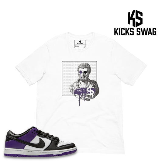 T-shirt - Nike SB Dunk Low Court Purple (Time is money)