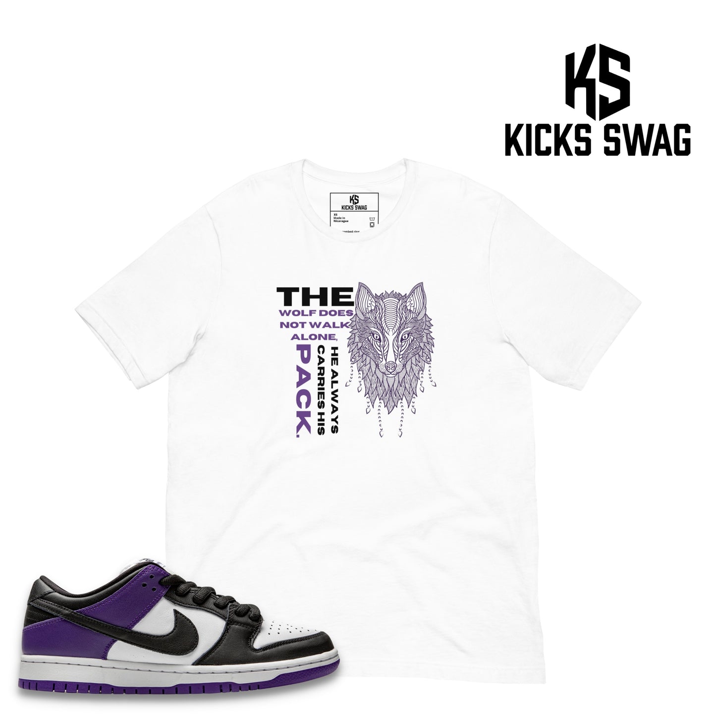 T-shirt - Nike SB Dunk Low Court Purple (Wolf pack)